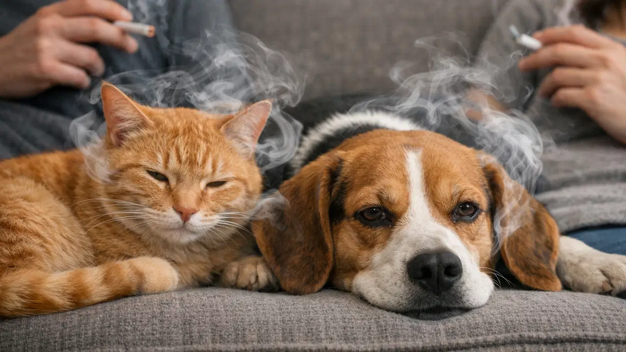 Evde içilen sigaranın gizli tehlikesi: Evcil hayvanların kanında yüksek nikotin