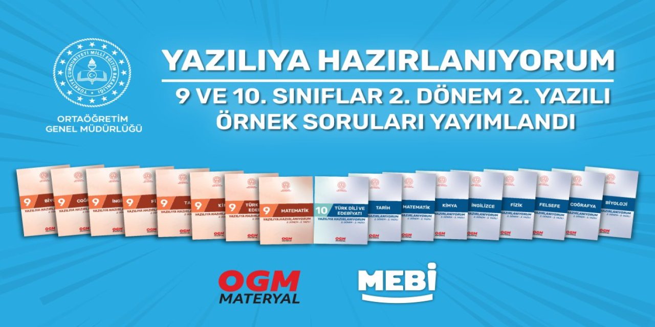MEB’den 9 ve 10. Sınıflar İçin Yazılı Düzenlemesi: Örnek Sorular Yayında